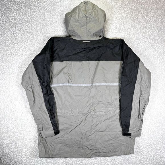 Eddie Bauer Jacket Mens XL Beige PVC Nylon Vented Waterproof Rain Coat - Picture 11 of 15